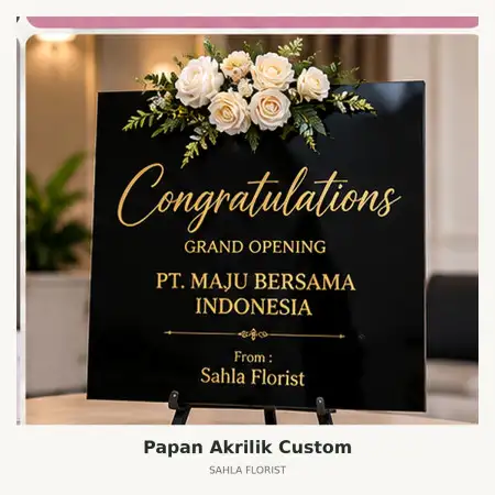 Papan Bunga Akrilik Ngoro Industrial Park